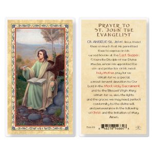 Prayer to St. John Evangelist Gold-Stamped Laminated Prayer Card (pack of 25)