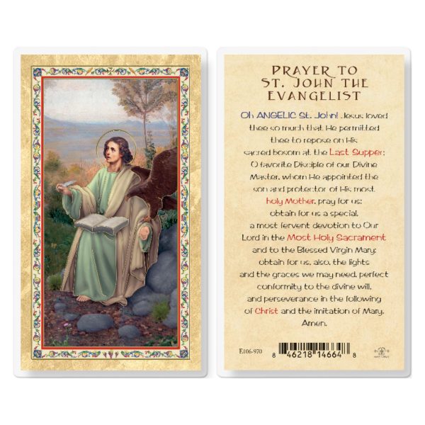 Prayer to St. John Evangelist Gold-Stamped Laminated Prayer Card (pack of 25)