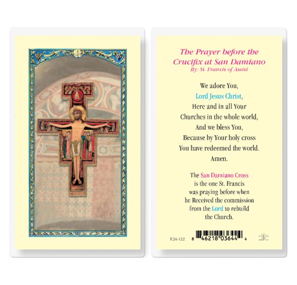 Crucifix at San Damiano Laminated Prayer Card (pack of 25)