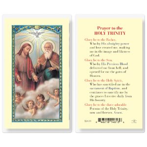 Holy Trinity Laminated Prayer Card (pack of 25)