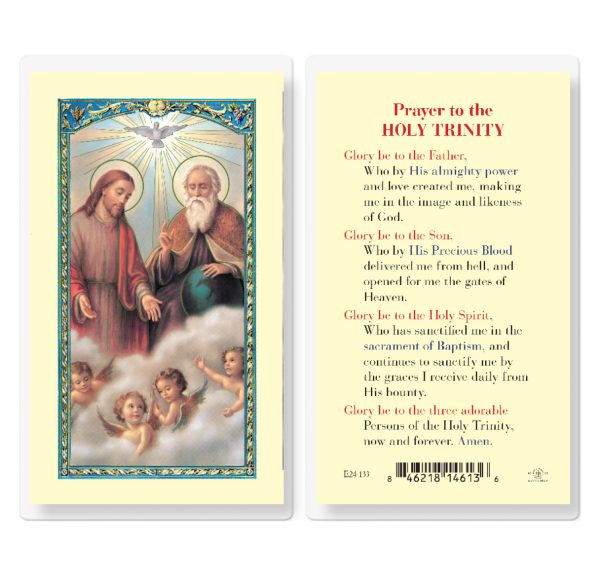 Holy Trinity Laminated Prayer Card (pack of 25)