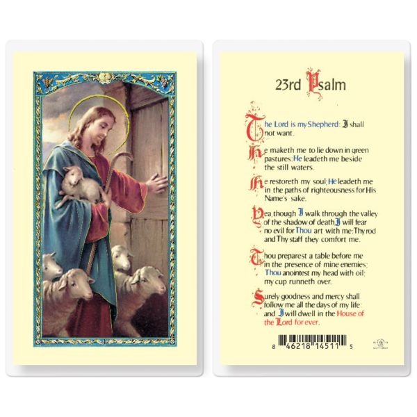 Twenty Third Psalm Laminated Holy Card (pack of 25)