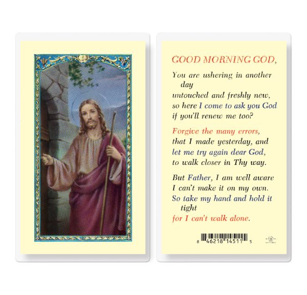 Good Morning God Laminated Prayer Card (pack of 25)