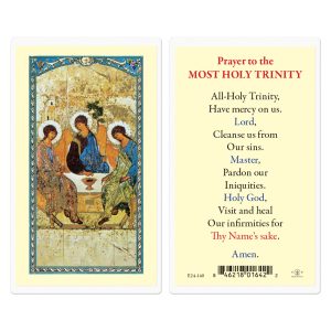 Holy Trinity Laminated Prayer Card (pack of 25)