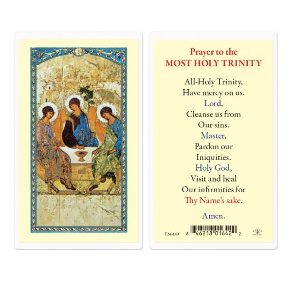 Holy Trinity Laminated Prayer Card (pack of 25)