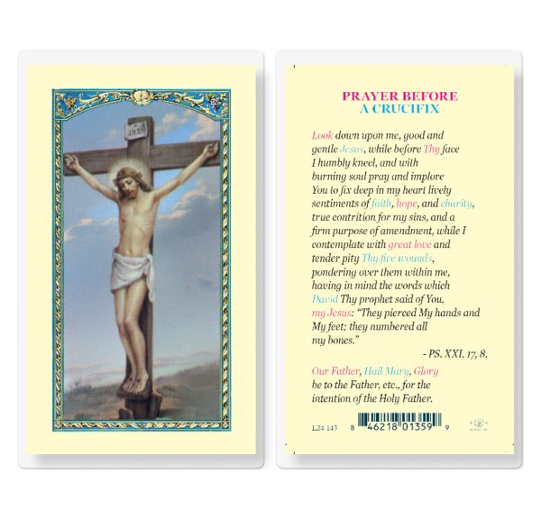 Prayer Before a Crucifix Laminated Prayer Card (pack of 25)