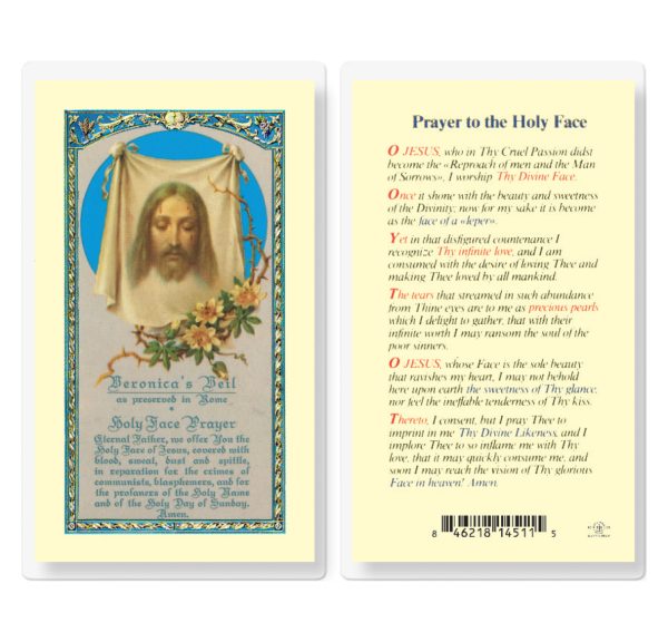 Prayer to the Holy Face Laminated Prayer Card (pack of 25)