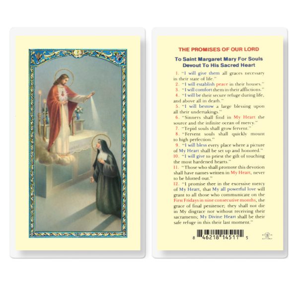 Promises of Our Lord Laminated Prayer Card (pack of 25)