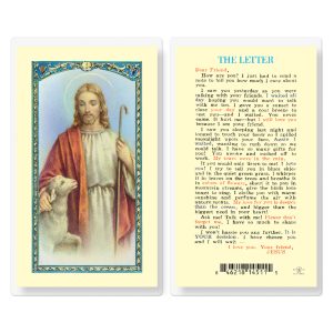 Letter From Jesus Laminated Prayer Card (pack of 25)
