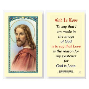 God is Love Laminated Prayer Card (pack of 25)