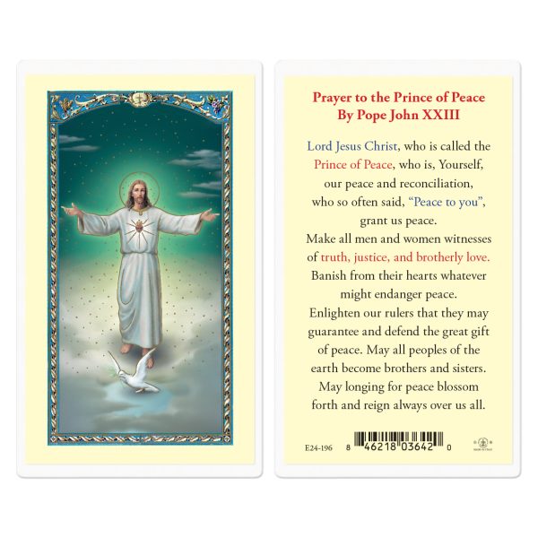 Prince of Peace Laminated Holy Card (pack of 25)