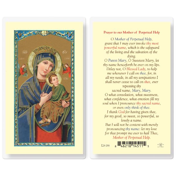 Our Lady of Perpetual Help Laminated Holy Card (pack of 25)