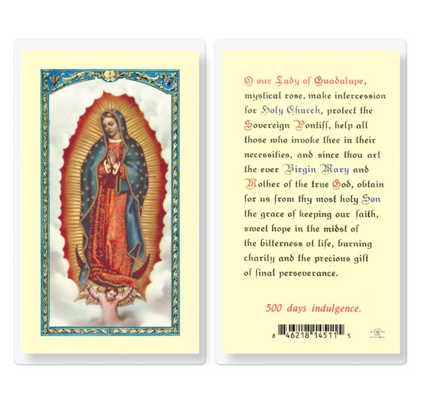Our Lady of Guadalupe Laminated Prayer Card (pack of 25)