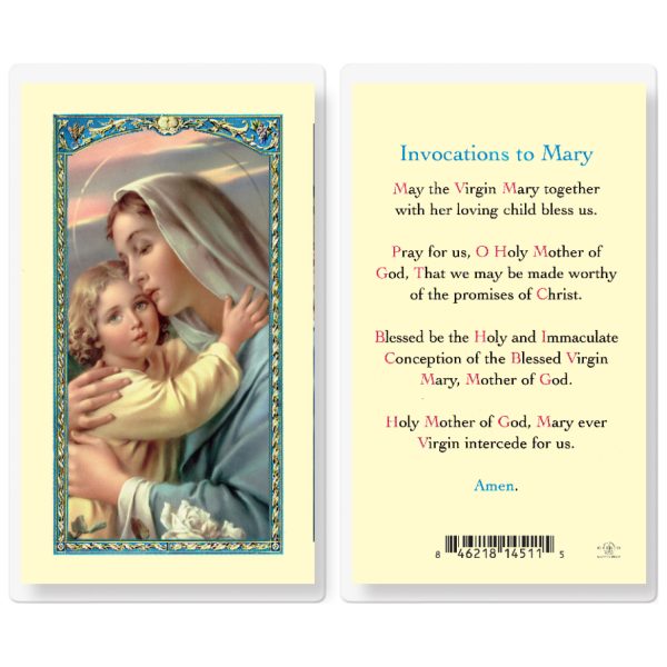 Invocation Prayer Laminated Holy Card (pack of 25)