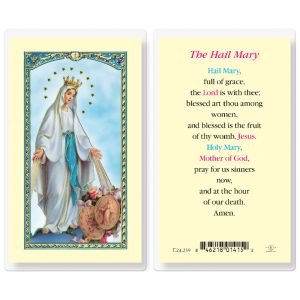 Hail Mary Laminated Prayer Card (pack of 25)