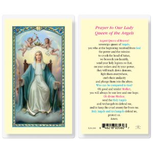 Our Lady Queen of Angels Laminated Prayer Card (pack of 25)