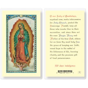 Our Lady of Guadalupe Laminated Prayer Card (pack of 25)