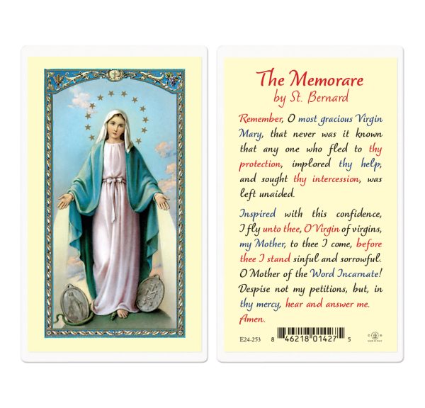 Memorare Laminated Prayer Card (pack of 25)