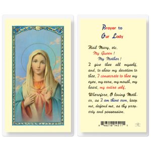 Our Lady Laminated Prayer Card (pack of 25)