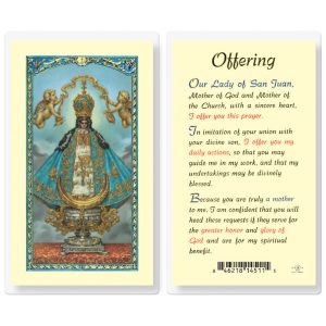 Our Lady of San Juan Laminated Prayer Card (pack of 25)