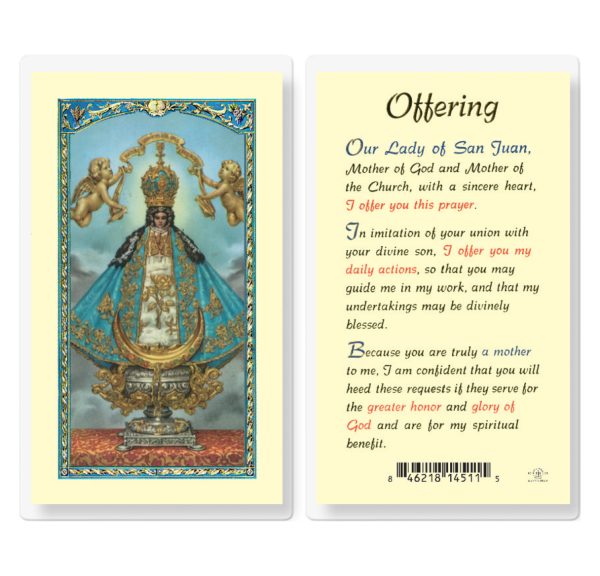 Our Lady of San Juan Laminated Prayer Card (pack of 25)
