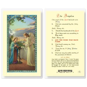 Angelus Prayer Laminated Prayer Card (pack of 25)