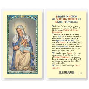 Our Lady of Divine Providence Laminated Prayer Card (pack of 25)