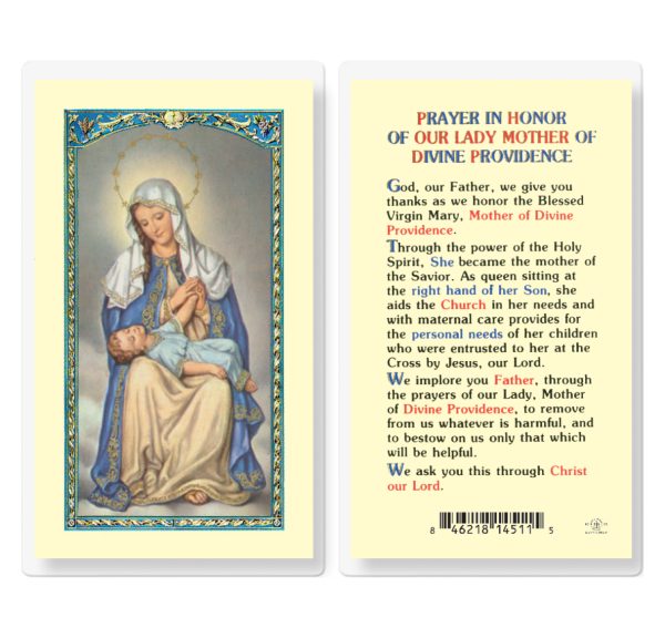 Our Lady of Divine Providence Laminated Prayer Card (pack of 25)