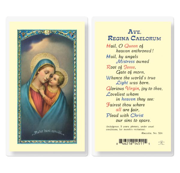 Our Lady of Good Counsel Laminated Prayer Card (pack of 25)