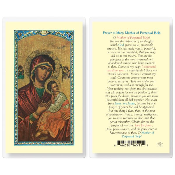 Mother of Perpetual Help Laminated Holy Card (pack of 25)