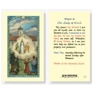 Our Lady of Knock Laminated Prayer Card (pack of 25)
