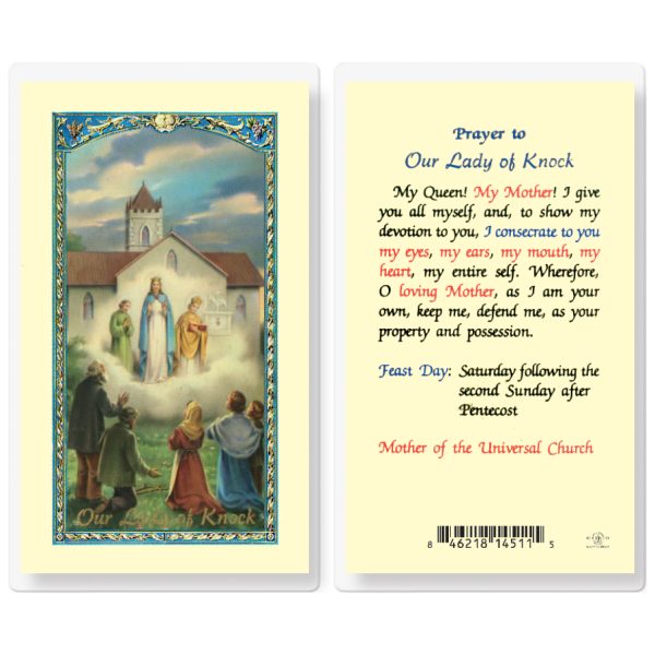 Our Lady of Knock Laminated Holy Card (pack of 25)