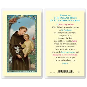 Infant Jesus Laminated Prayer Card (pack of 25)