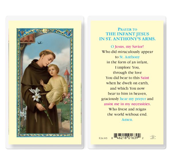 Infant Jesus Laminated Prayer Card (pack of 25)