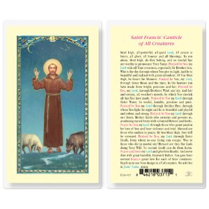 Saint Francis Canticle Laminated Prayer Card (pack of 25)