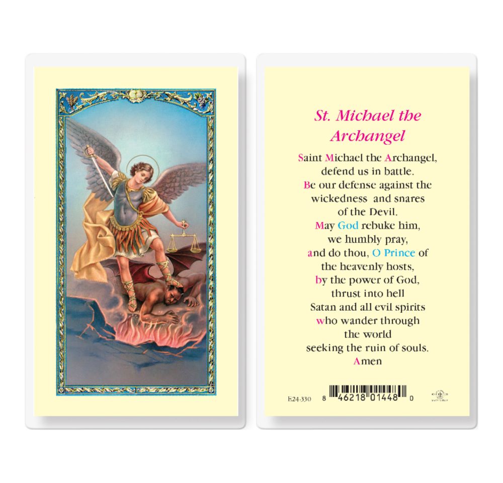 Saint Michael the Archangel Holy Card