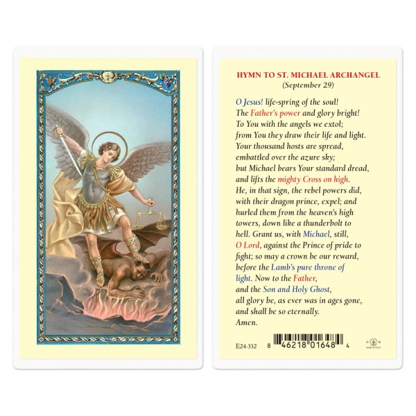 Saint Michael Laminated Holy Card (pack of 25)