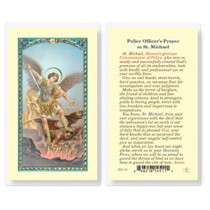 Saint Michael Policeman's Prayer Laminated Prayer Card (pack of 25)