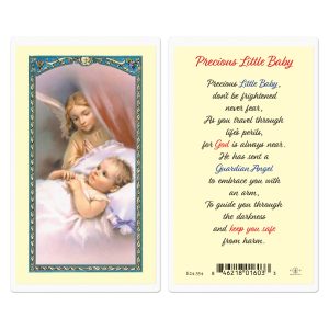 Precious Little Baby Laminated Prayer Card (pack of 25)