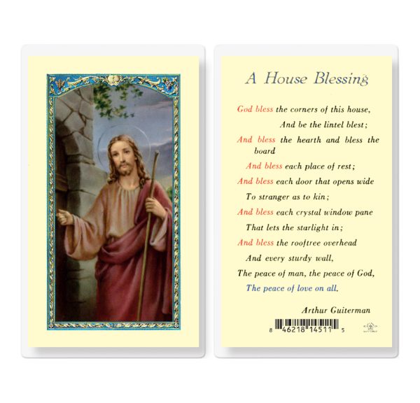 A House Blessing Laminated Prayer Card (pack of 25)