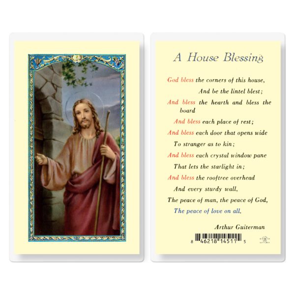 A House Blessing Laminated Holy Card (pack of 25)