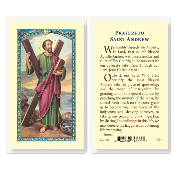Saint Andrew Laminated Prayer Card (pack of 25)