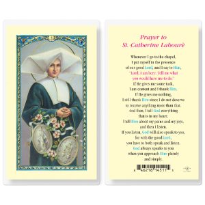 Saint Catherine Laboure Laminated Prayer Card (pack of 25)