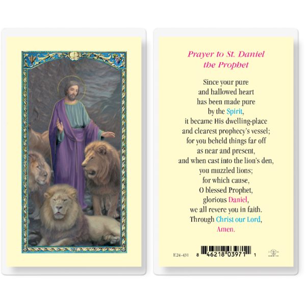 Saint Daniel Laminated Holy Card (pack of 25)