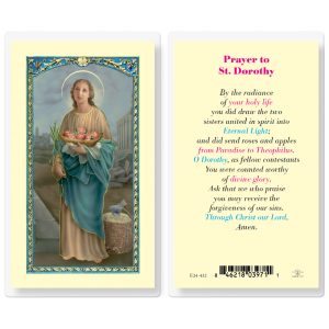 Saint Dorothy Laminated Prayer Card (pack of 25)