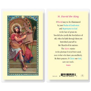 Saint David Laminated Prayer Card (pack of 25)