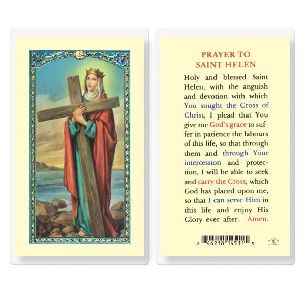 Saint Helen Laminated Prayer Card (pack of 25)