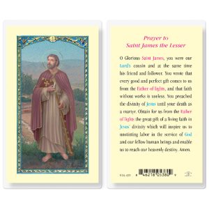 Saint James the Lesser Laminated Prayer Card (pack of 25)