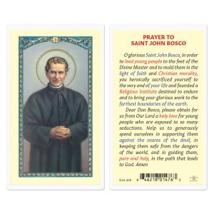 Saint John Bosco Laminated Prayer Card (pack of 25)