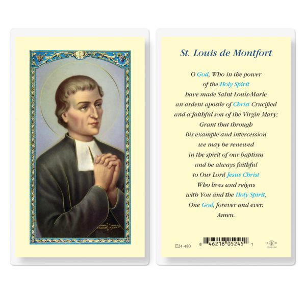 Saint Louis De Montfort Laminated Prayer Card (pack of 25)